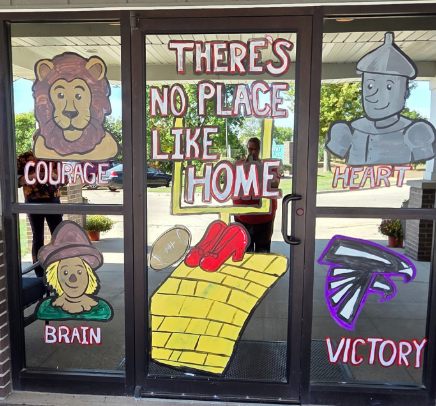 homecoming window decorations