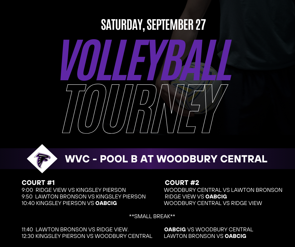 High School Volleyball Western Valley Conference Schedule