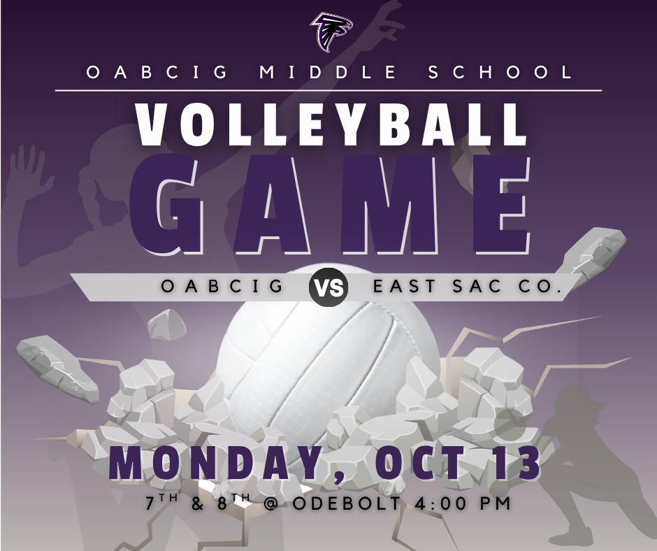 OABCIG MS Volleyball vs East Sac Co. at Odebolt