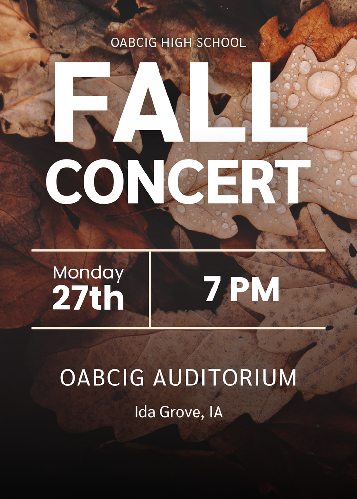 OABCIG High School Fall Concert