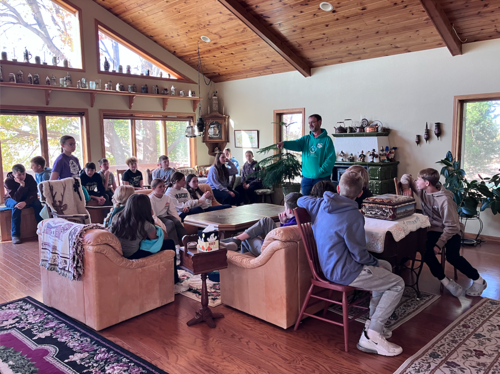 MS TAG Students with Gregor