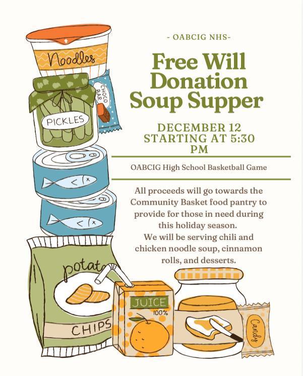 NHS Free Will soup supper