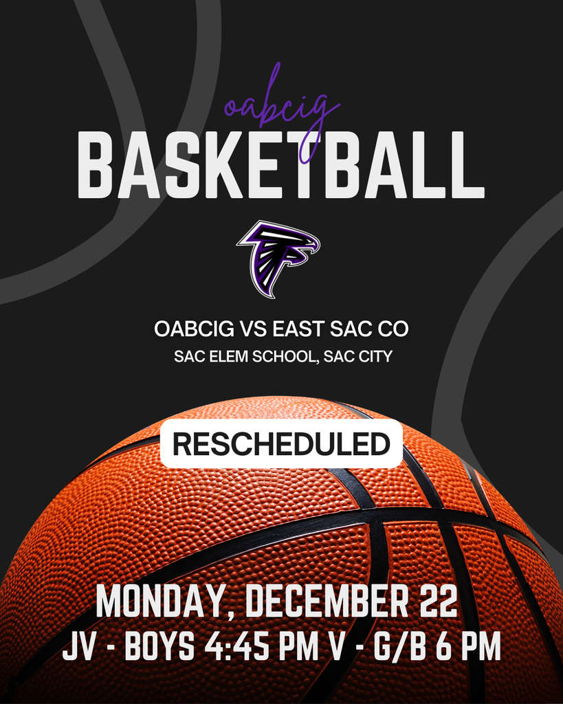 JV Boys and Varsity rescheduled basketball game in Sac City