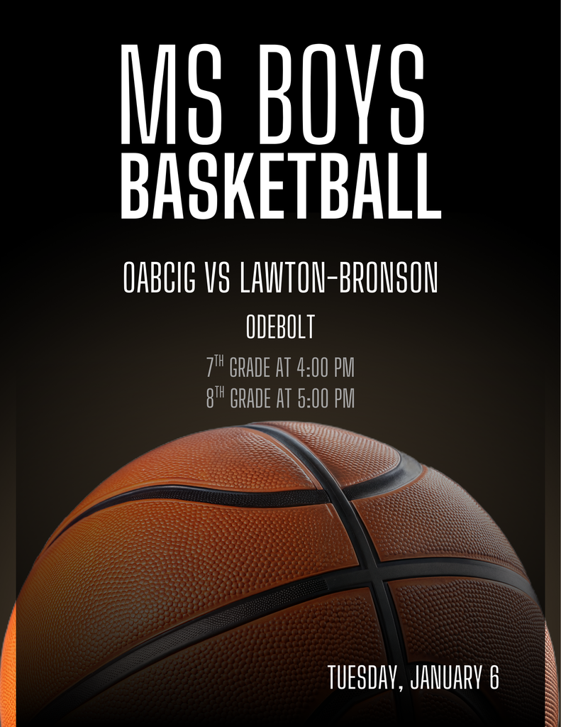 Boys MS Basketball vs Lawton Bronson