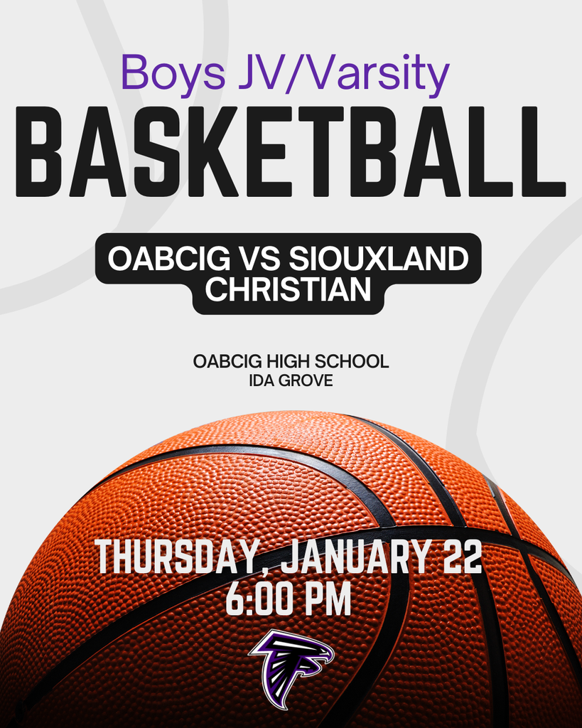 OABCIG Boys JV/Varsity vs Siouxland Christian home game