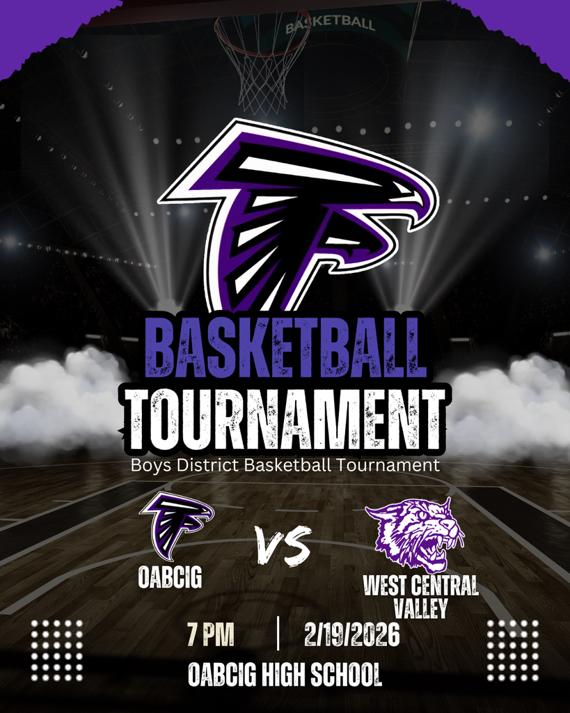 Boys district basketball game