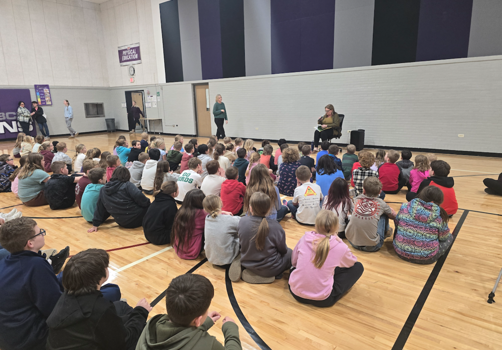 Guest reader Deb Reiling, Sac Co. Farm Bureau