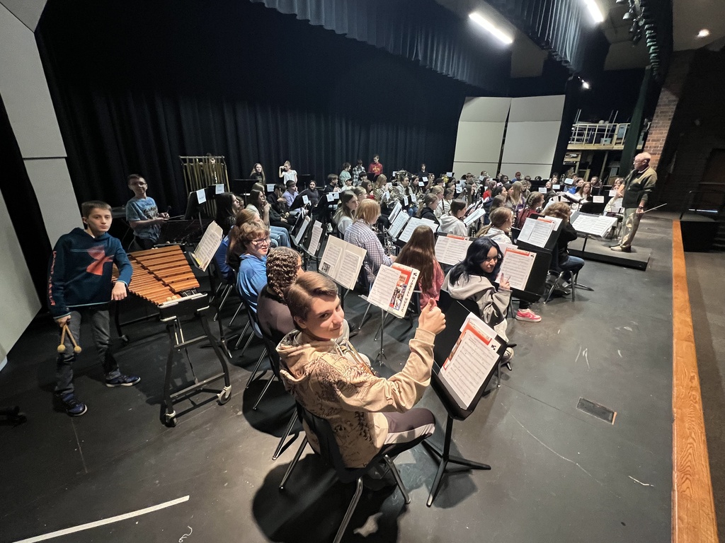 Middle School band member at WVC Honor Band Festival