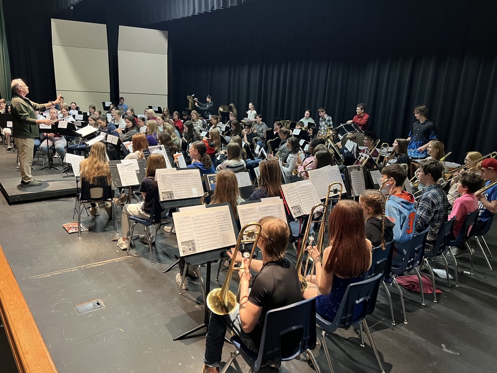 Middle School band member at WVC Honor Band Festival