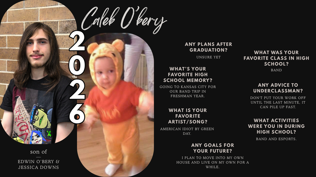 OABCIG Graduate Caleb O'bery