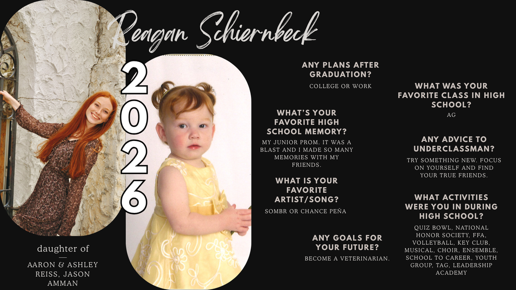 OABCIG Graduate Reagan Schiernbeck