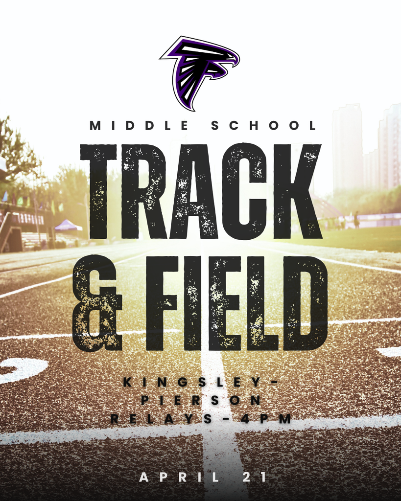 MS Track & Field 4/21 @ 4 PM in Kingsley