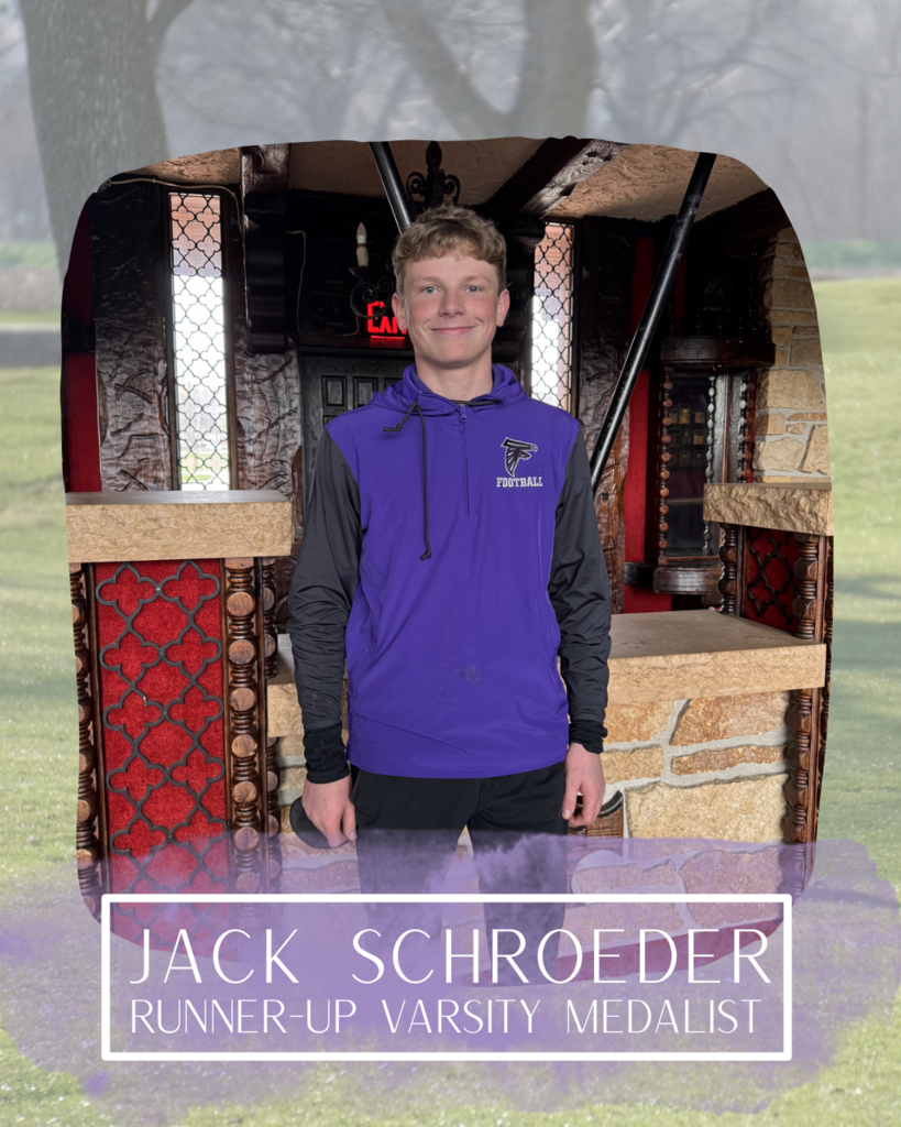 Jack Schroeder Runner-up Varsity Medalist at OABCIG/Cherokee/Ridge View triangular