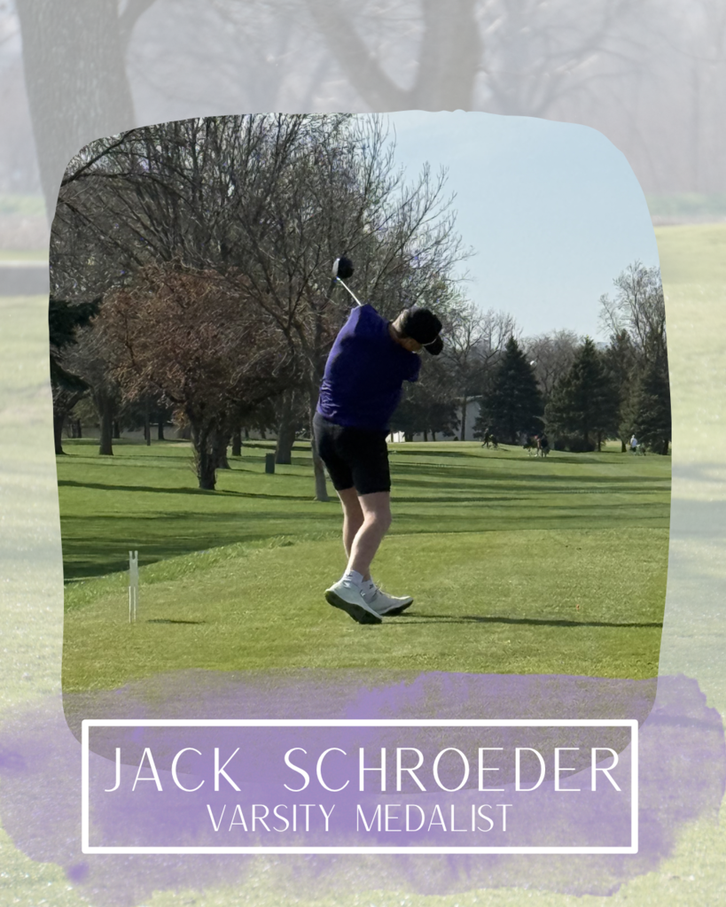 Jack Schroeder Varsity  Golf Medalist 