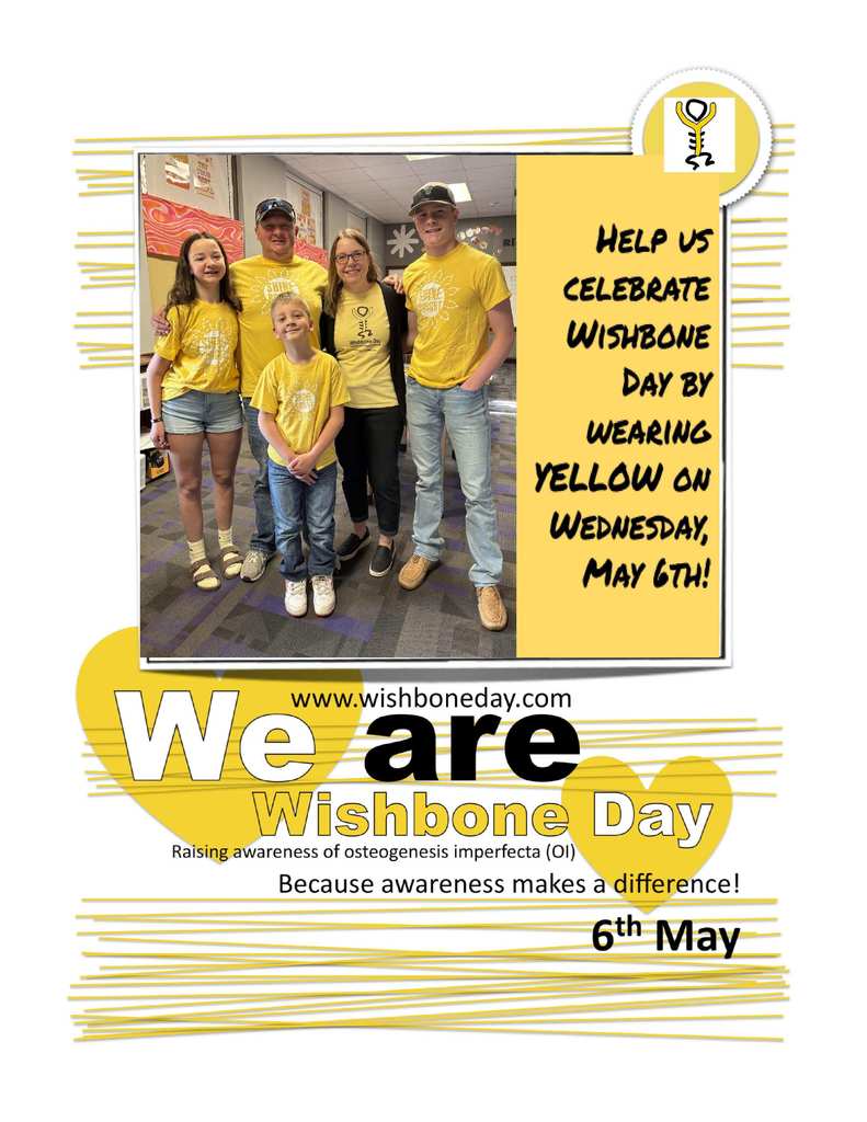 Wishbone Day, wear yellow on May 6th