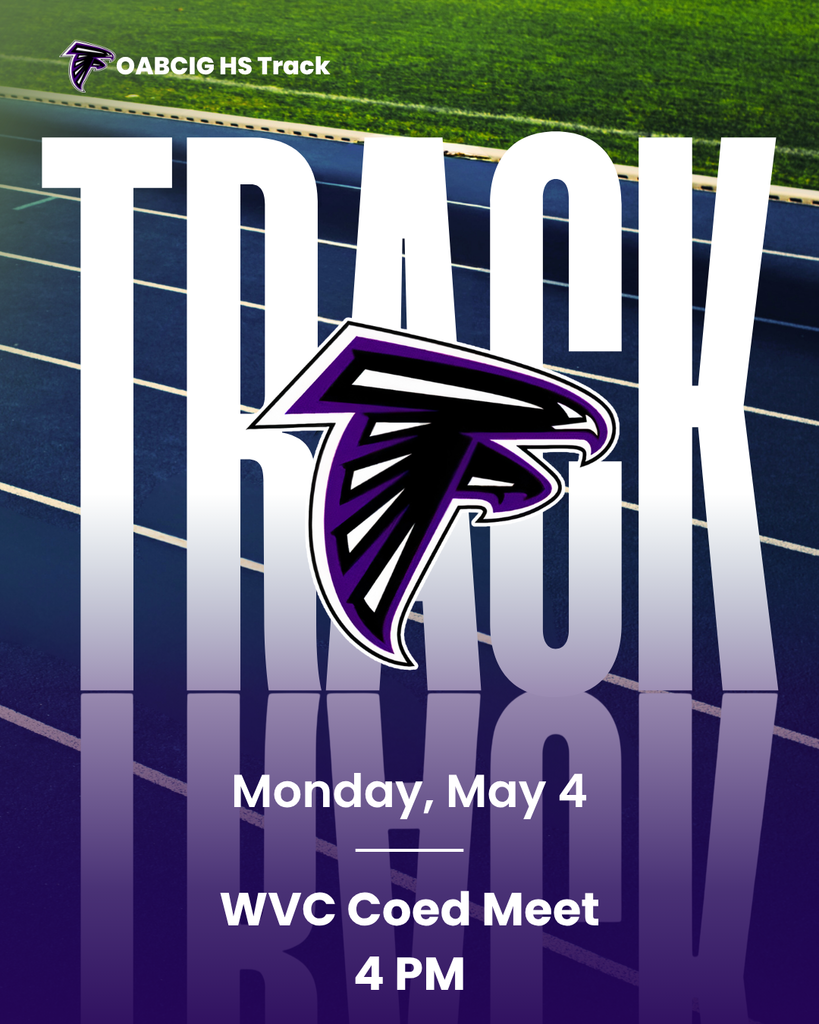 OABCIG Track & Field at WVC Coed Meet at Ridge View, Holstein. Today (5/4) at 4 PM