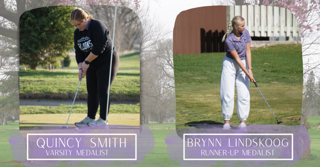 OABCIG Girls Golf Medalists : Quincy Smith- Varsity Medalist, Brynn Lindskoog- Runner-up Medalist