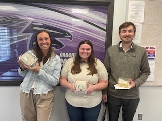 UBI donation of cinnamon rolls for Teacher appreciation week