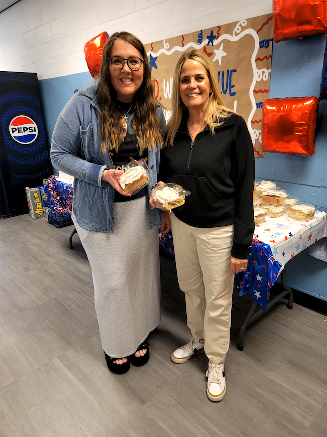 UBI donation of cinnamon rolls for Teacher appreciation week