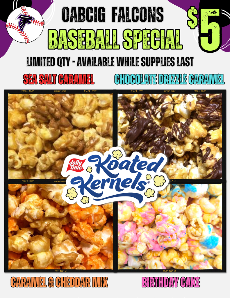 Baseball Concession Popcorn