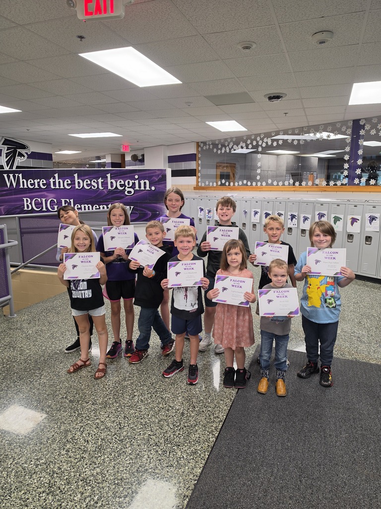 Ida Grove Elementary Falcons of the Week