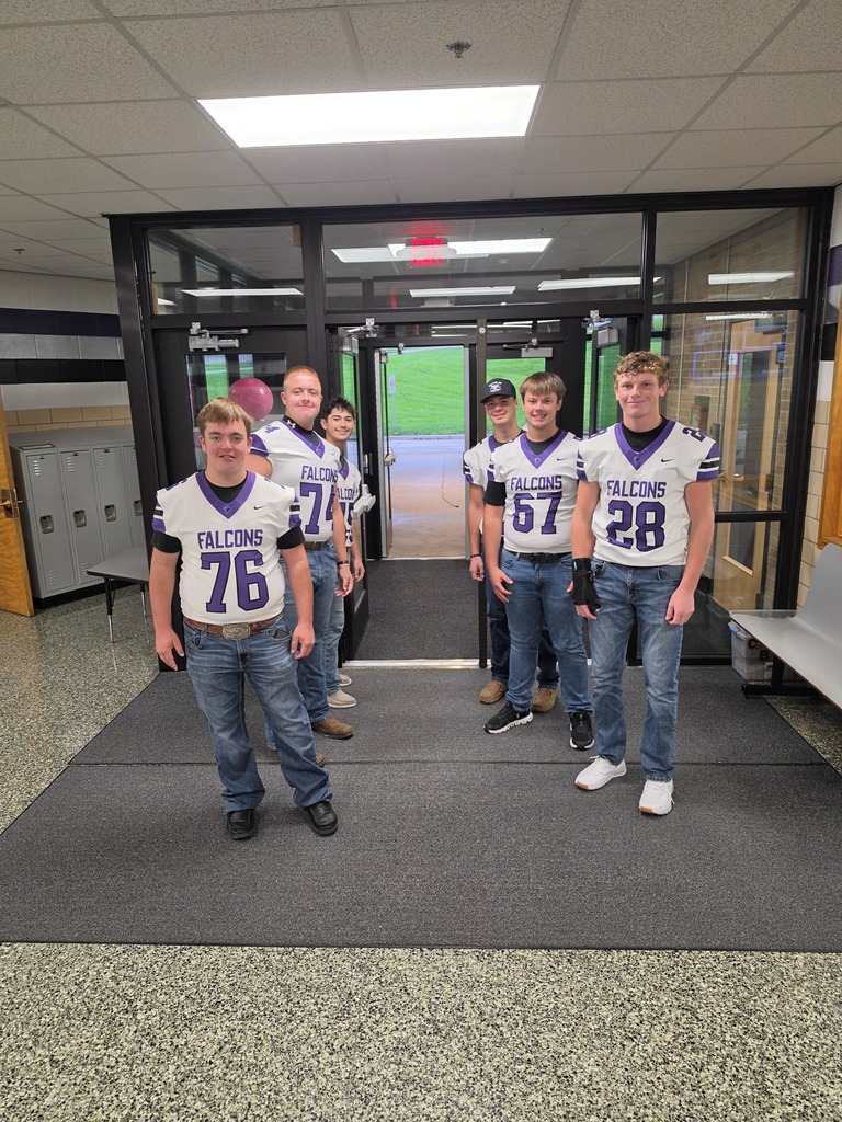 High Five Friday at the Ida Grove Elementary - Football Boys