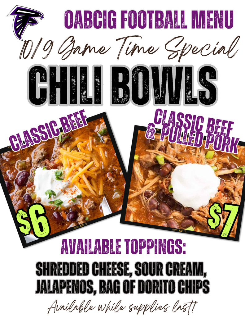 OABCIG After Prom Game Time Specials