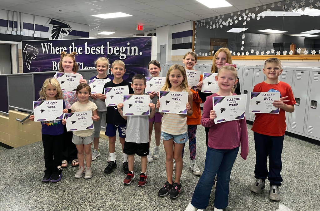 Ida Grove Elementary Falcons of the Week 💜