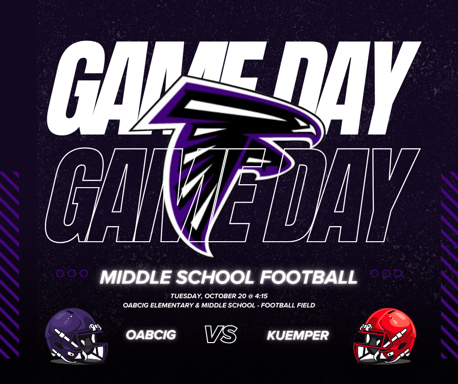 OABCIG Middle School Football vs Kuemper Catholic 10/20 at 4:15 PM in Odebolt