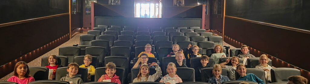 OABCIG 3rd graders at the King Theater for a movie in achieving their Accelerated Reading points.