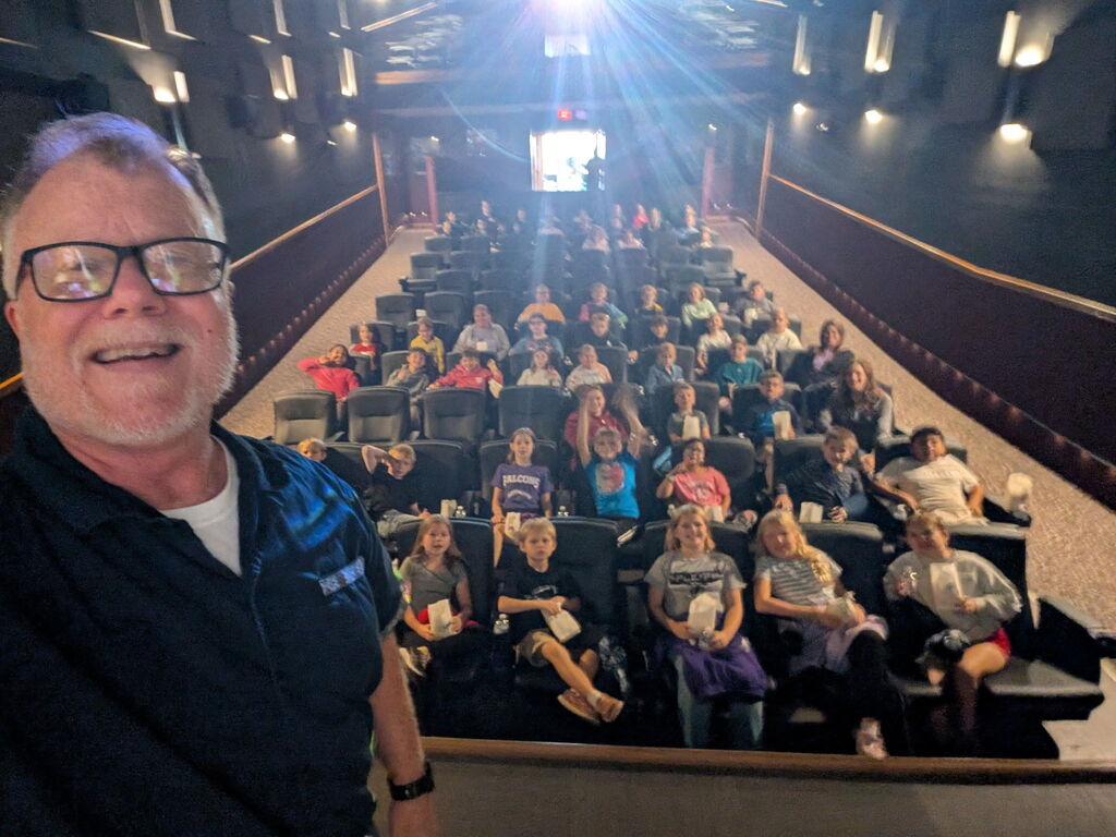 OABCIG 3rd graders at the King Theater for a movie in achieving their Accelerated Reading points.