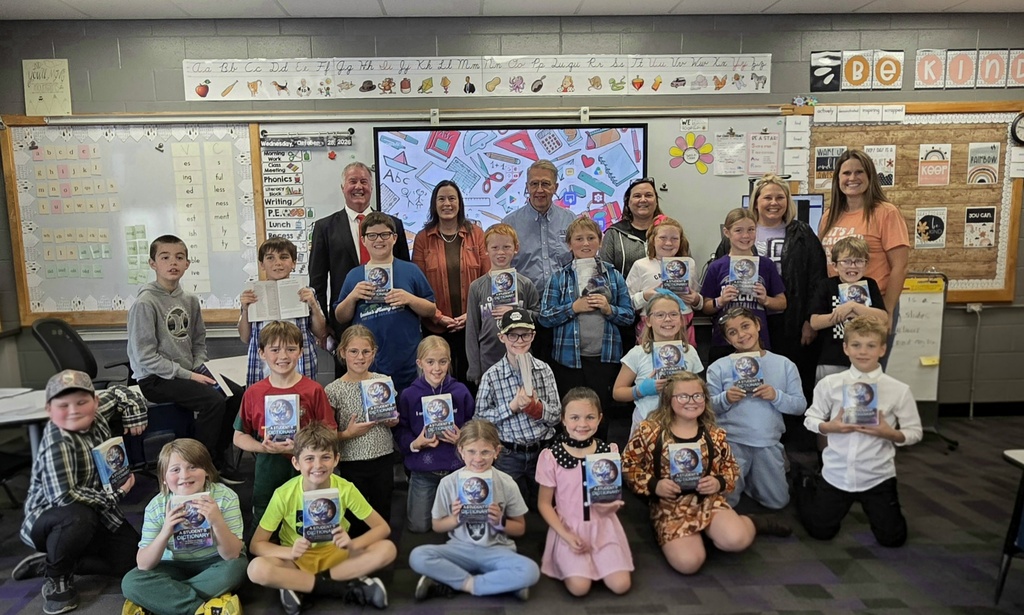 The Kiwanis donated dictionaries to the OABCIG third graders again this year! They really appreciate them and use these often throughout the school year.