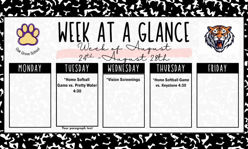 Week at a Glance