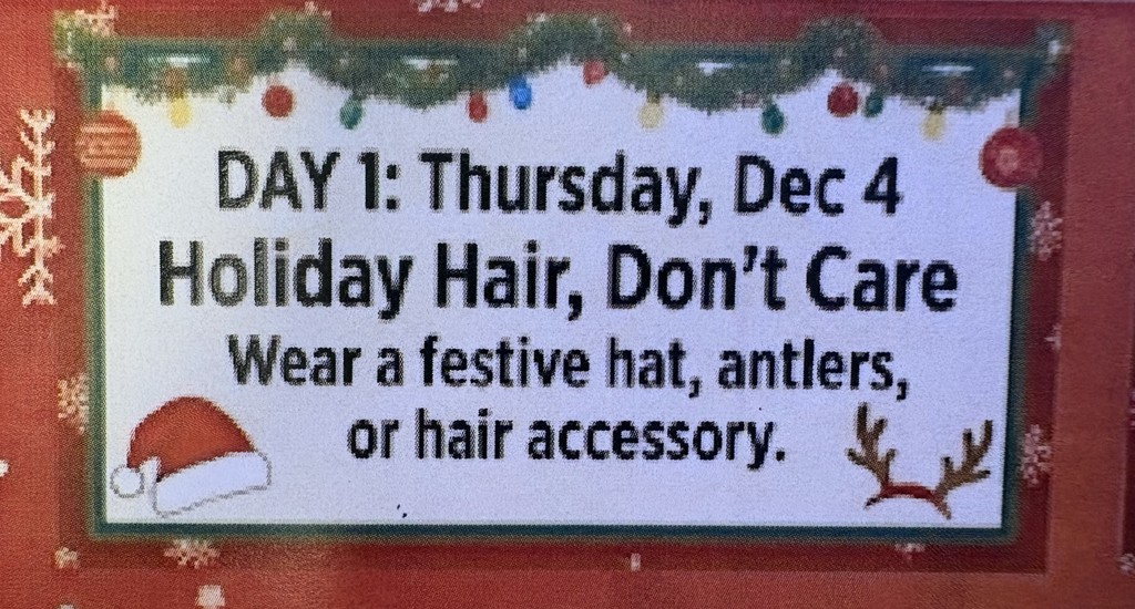 Day 1 - Holiday Hair