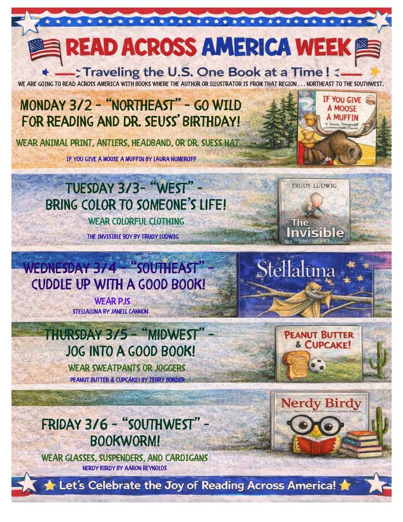 Read Across America Week dress up days