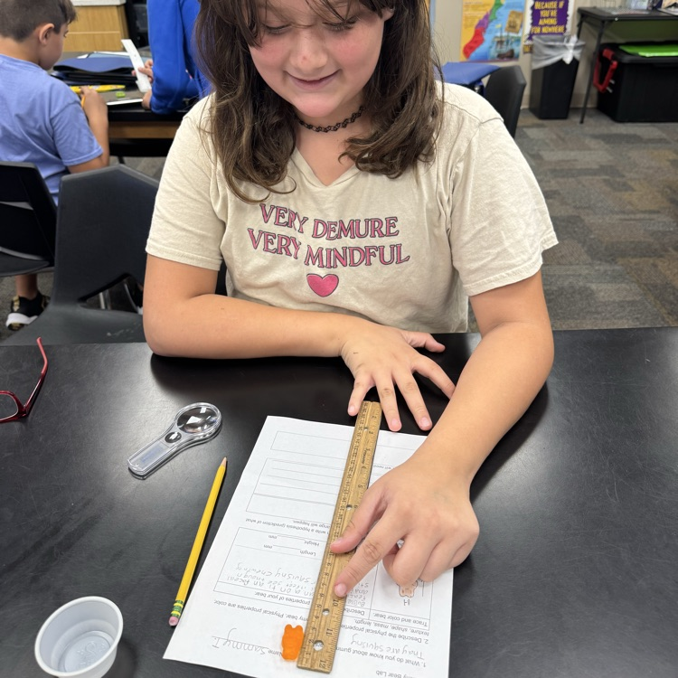 measuring gummy bears
