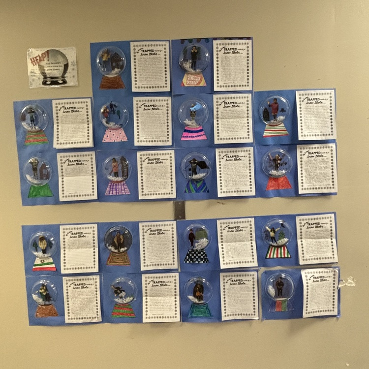 3rd grade snow globes