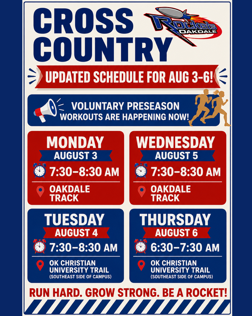 Cross Country Aug 3-6