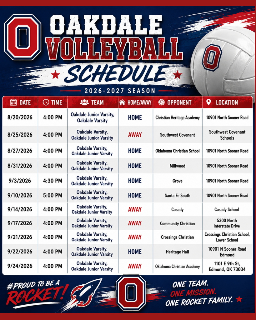 fall sports Schedules