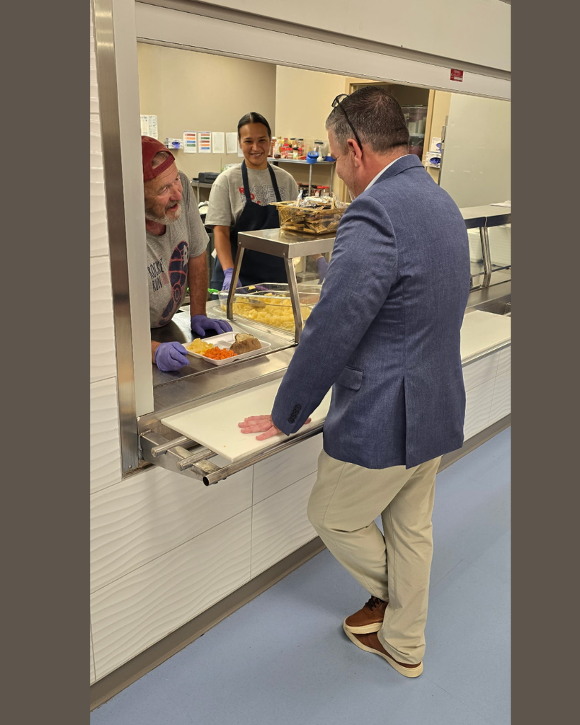 Mr. Still in cafeteria
