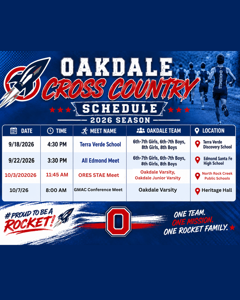 Cross Country Updated schedule