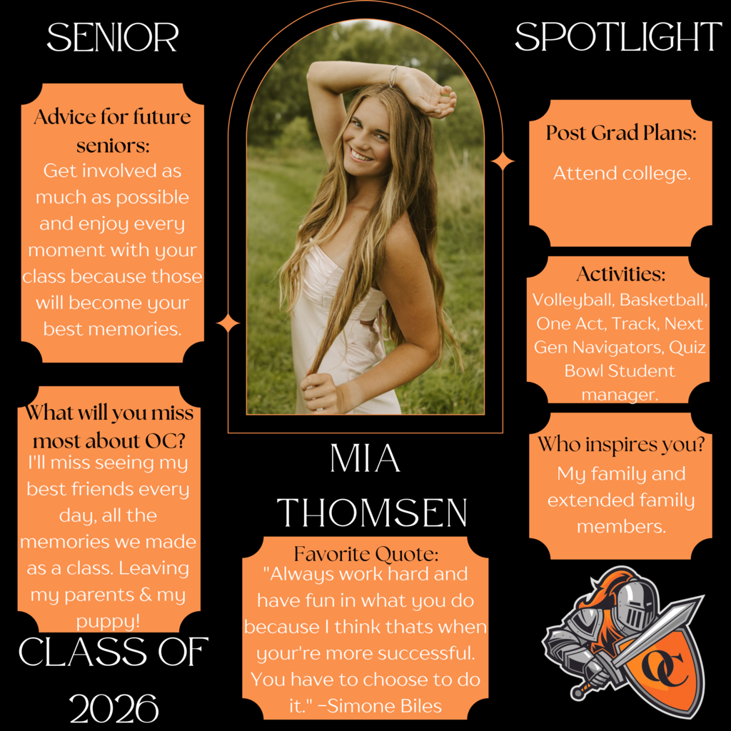 Mia T Senior Spotlight