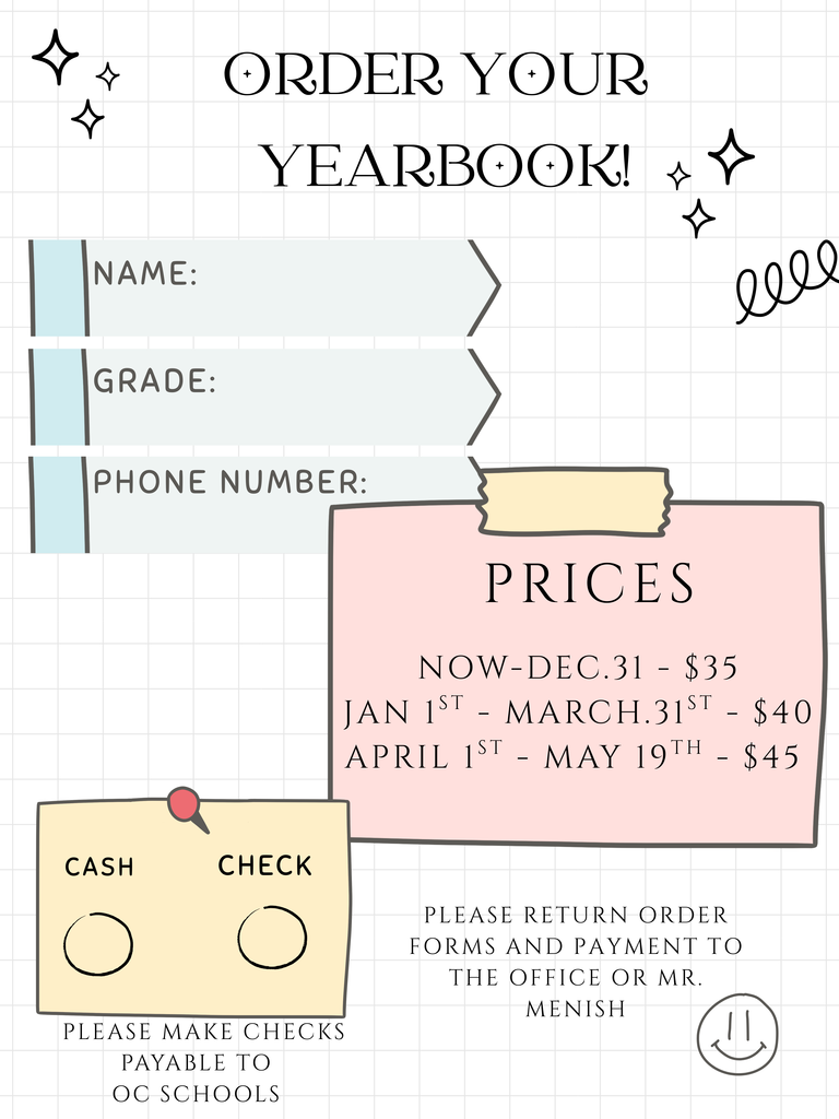 25/26 Yearbook order form