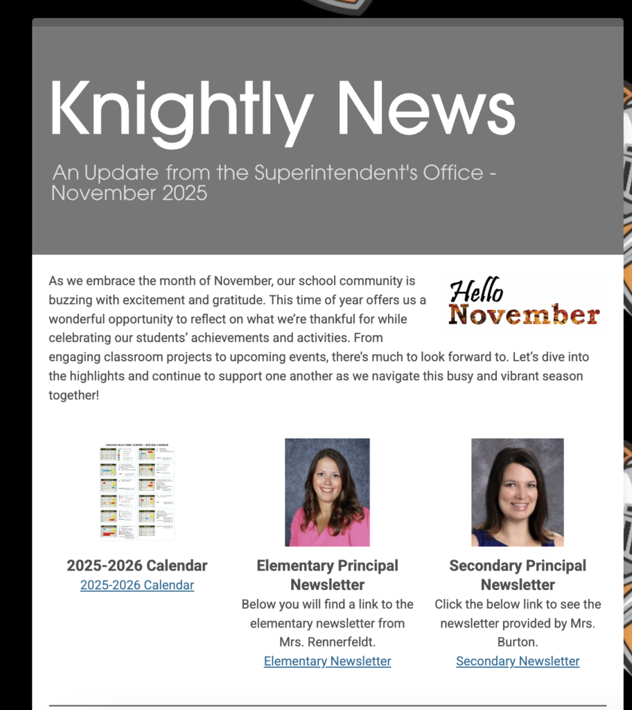 November Newsletter