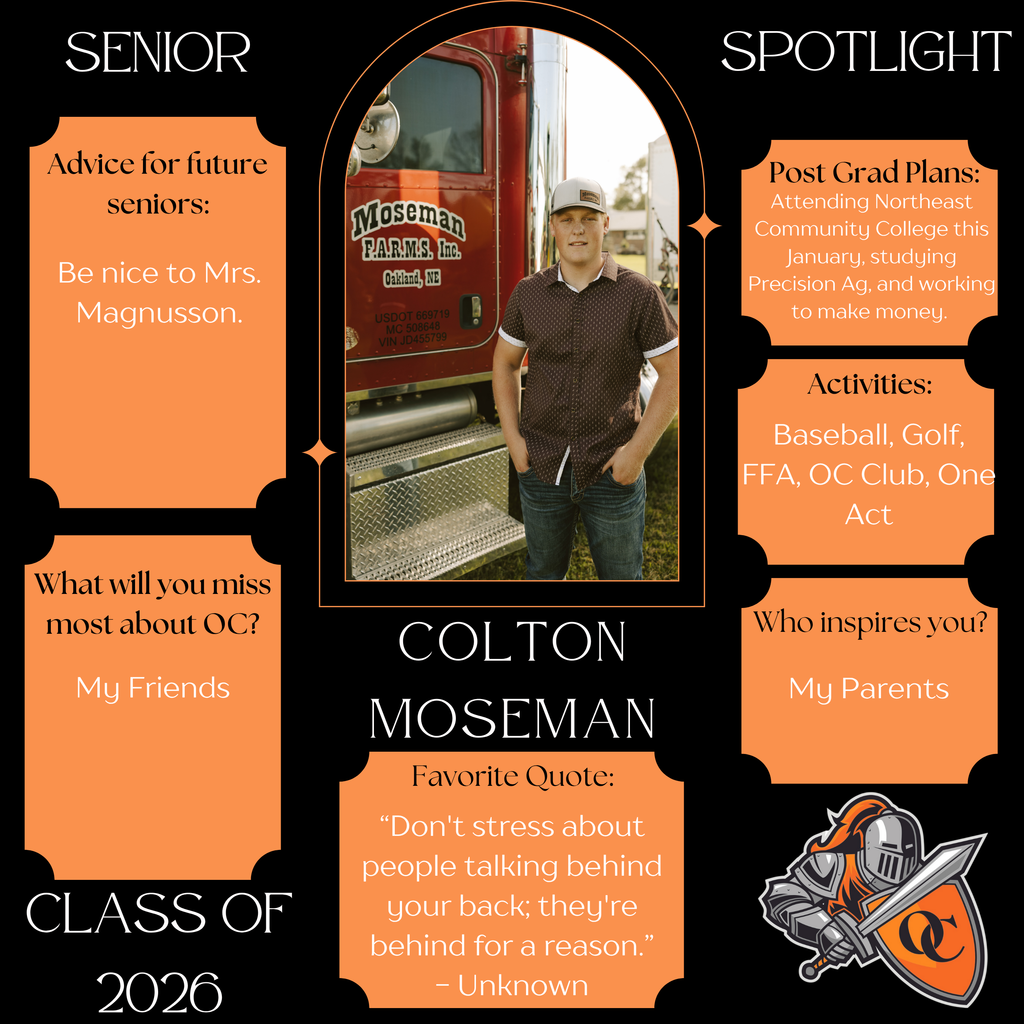 Colton Moseman Senior Spotlight