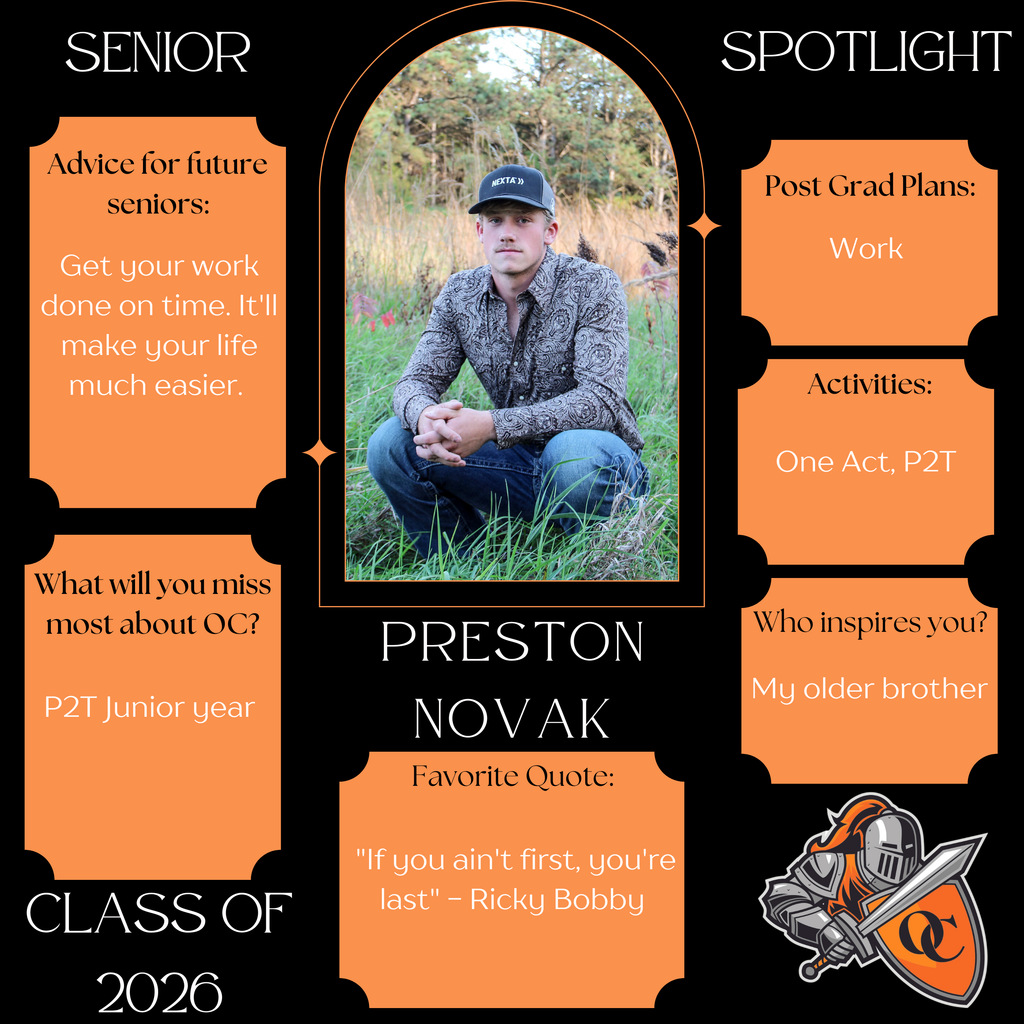 Preston Novak Senior Spotlight