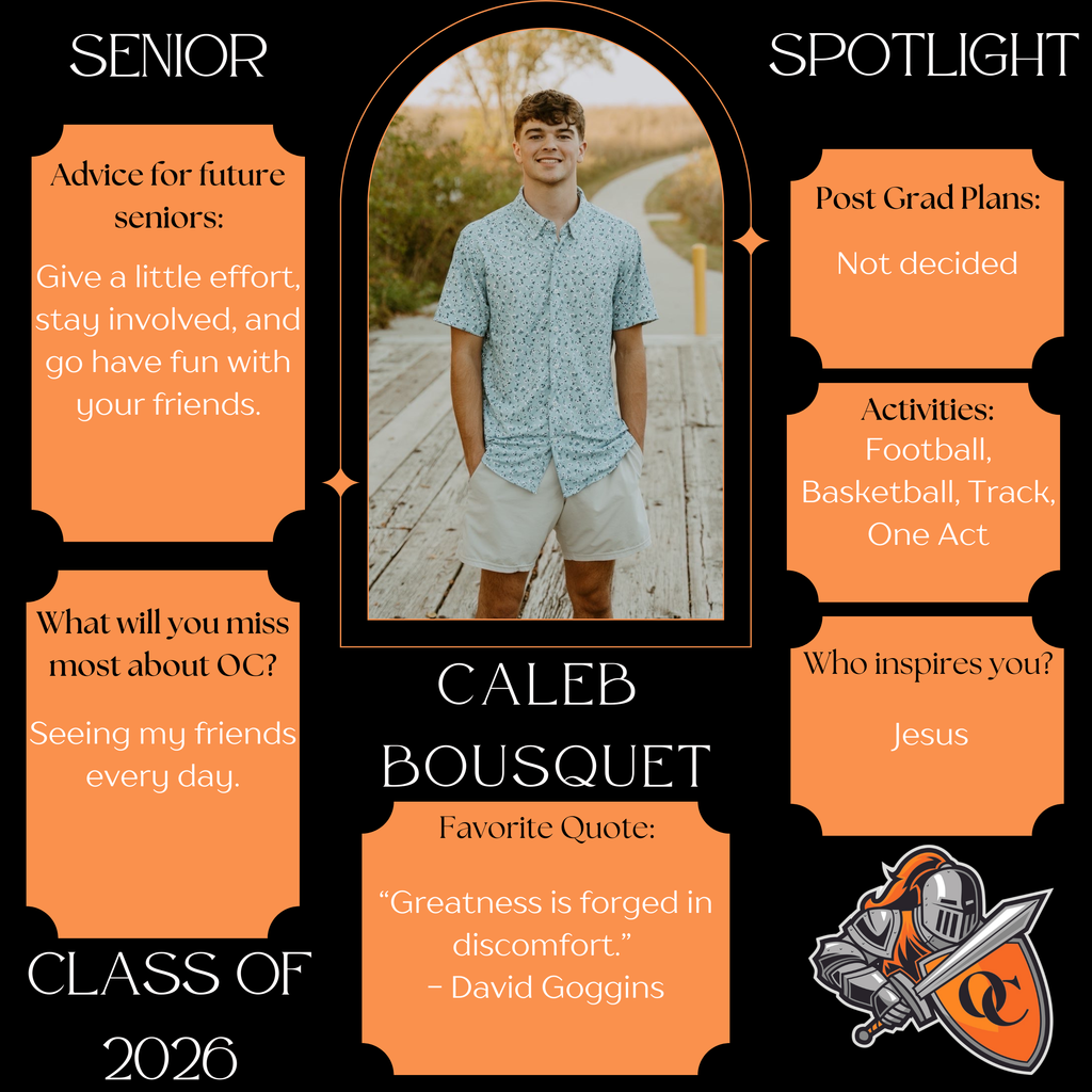 Caleb Bousquet Senior Spotlight