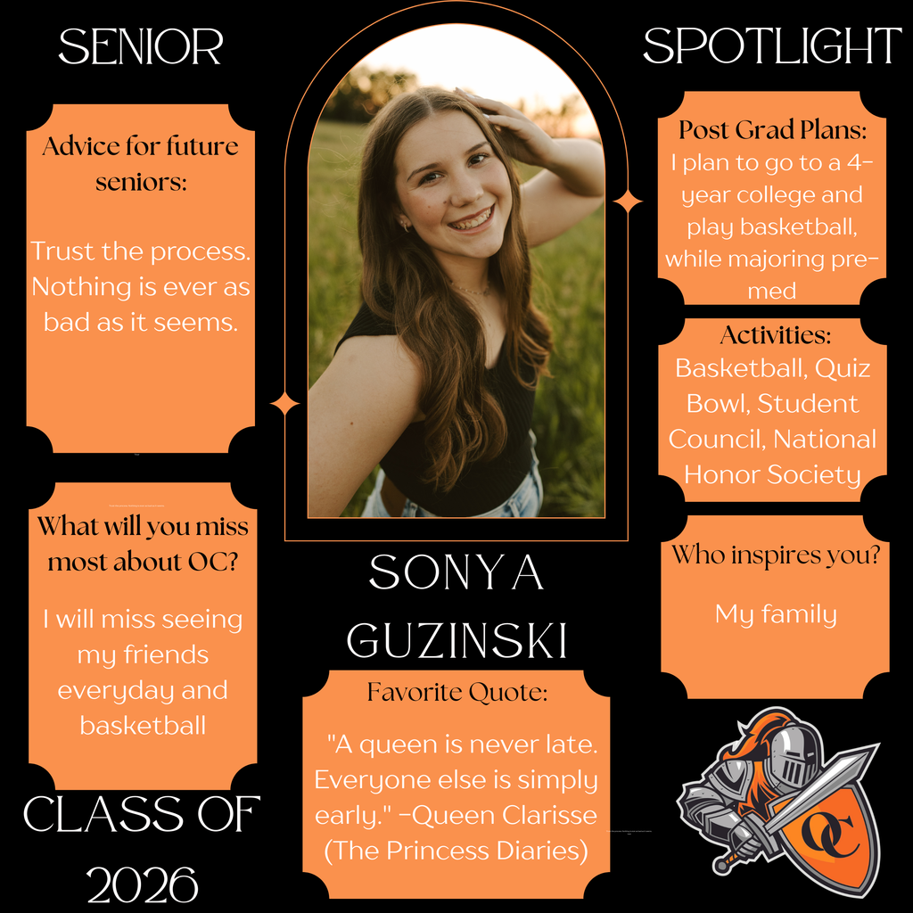 Sonya Guzinski Senior Spotlight