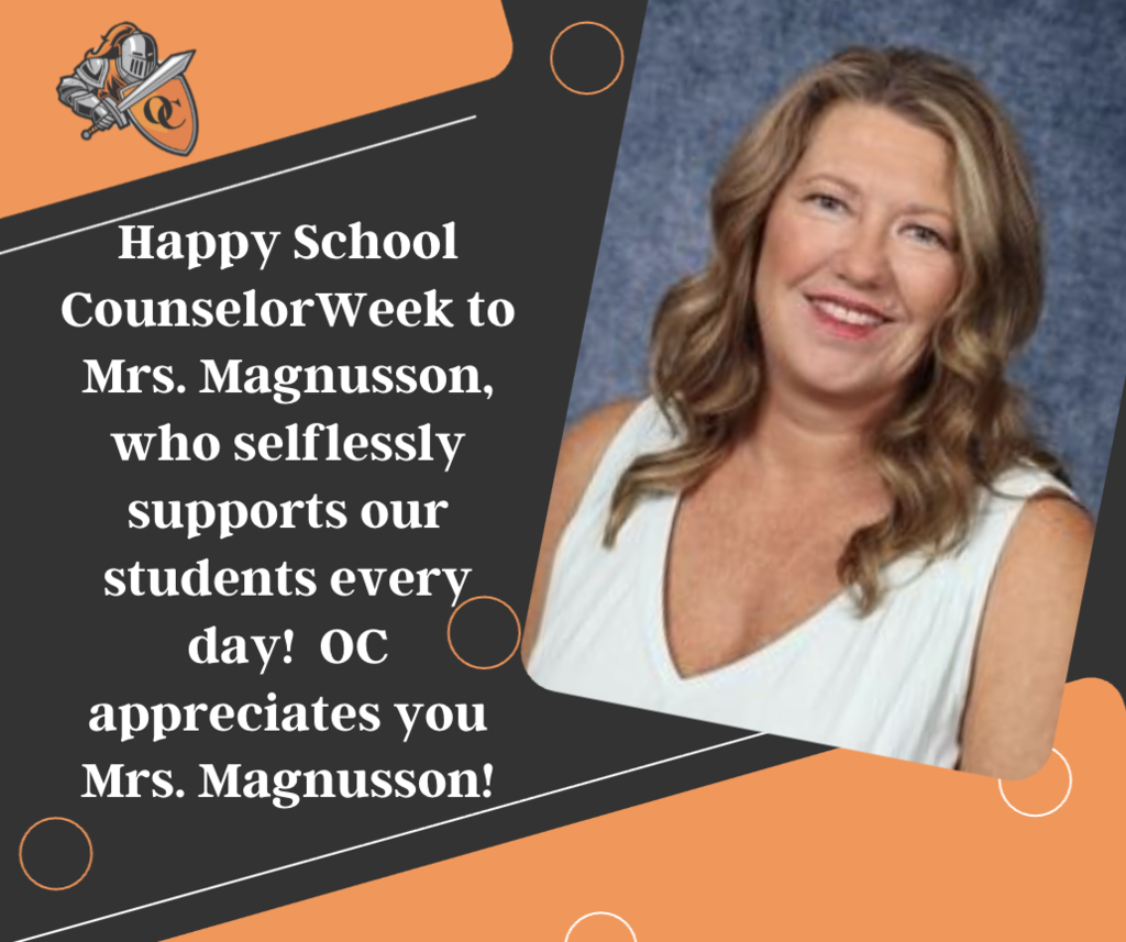 School Counselor Appreciation Week - Thank you Mrs. Magnusson!