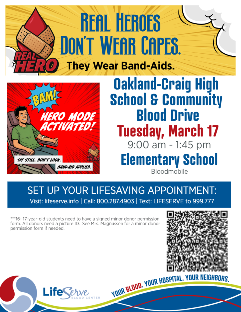 March 17 Blood Drive
